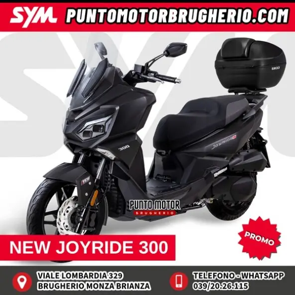 NEW SYM JOYRIDE 300 PUNTO MOTOR BRUGHERIO SYM BRUGHERIO MONZA BRIANZA PROVINCIA DI MILANO CITTA METROPOLITANA SYM 